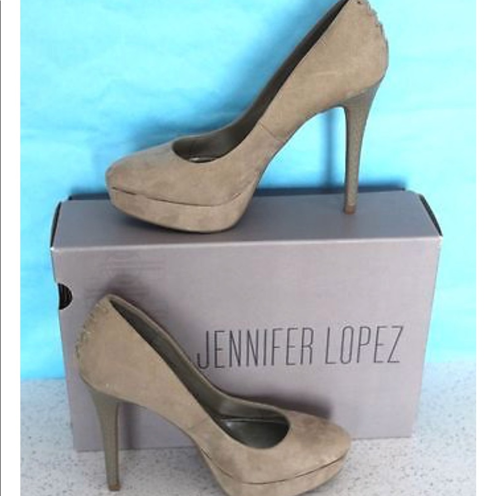 Jennifer Lopez Lucille Grey Pumps